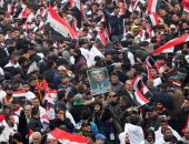 صور.. مظاهرات حاشدة فى بغداد للمطالبة برحيل القوات الأمريكية من العراق