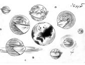 كاريكاتير صحيفة إماراتية.. فيرس كورونا يهاجم كوكب الأرض