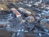 فيديو.. طائرة بدون طيار ترصد الدمار الكبير لزلزال تركيا بقوة 6.8 درجات