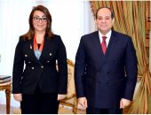  الرئيس السيسى يلتقى غادة والى ويهنئها بمنصبها الأممي  