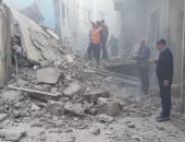 انهيار منزل خال من السكان بدمنهور بالبحيرة دون إصابات