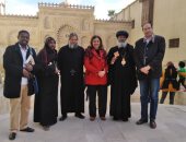 وفد كنسى من الحبشة يزور المتحف القبطى بالقاهرة