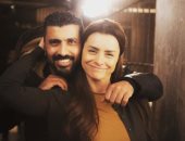 محمد سامى فى كواليس البرنس.. ويعلق: مع الممثلة اللبنانية ماريان أبي حبيب الملقبة بنور