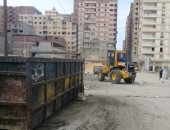 الرصد البيئى بالإسكندرية ترفع المخلفات من شارع اسكوت بالمنتزة