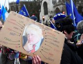 مظاهرات فى لندن احتجاجا على خروج بريطانيا من الاتحاد الأوروبى