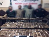 ضبط 450 طربة حشيش بقيمة 2.8 مليون جنيه