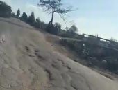 قارئ يشكو وجود هبوط أرضى بطريق أبو جلال فى مركز شربين بالدقهلية