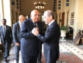 سامح شكرى يعقد عدة لقاءات ثنائية على هامش الاجتماع الطارئ للجامعة العربية 