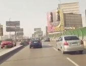 فيديو.. سيولة مرورية أعلى كوبرى أكتوبر من مدينة نصر حتى المهندسين