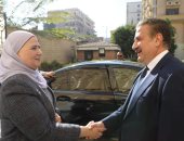 محافظ المنوفية يستقبل وزيرة التضامن الإجتماعى بمكتبه بالديوان العام