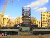 الانتهاء من تثبيت قاعدة مسلة رمسيس الثانى فى ميدان التحرير  (صور)
