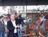 حى الدقى يصادر السيارات الكارو ويغلق نادى صحى ويرفع الإشغالات بـ6 شوارع