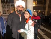 ليلى زاهر مع ياسر جلال فى كواليس تصوير مسلسل الفتوة.. وأمها: أحلى رجوع ليكى