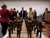 السفير الأمريكى يزور المتحف المصرى الكبير ويبدى إعجابه بالمشروع الضخم