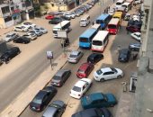 أهالى منطقة الطلبة بالمهندسين يشكون من غلق شارع السودان بسبب الميكروباصات