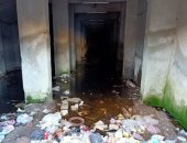 شكوى من تراكم مياه الصرف الصحى أسفل عقار بكفر شكر بالقليوبية