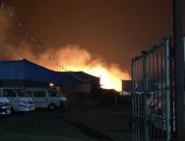 الحماية المدنية بالقليوبية تسيطر على حريق بمخزن مصنع كرتون بطوخ