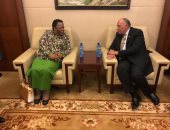شكرى يبحث مع وزيرة خارجية جنوب أفريقيا التنسيق بشأن قضايا الاتحاد الأفريقى