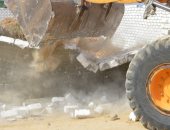 ازالة 242 حالة تعد على أرضى الدولة فى محافظة بنى سويف 