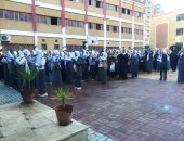 فيديو وصور.. انتظام الدراسة فى 225 مدرسة فى كفر الشيخ