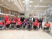 صور.. وصول بعثة رفع الأثقال البارالمبى بعد تحقيق المركز الثانى بكأس العالم بنيجريا