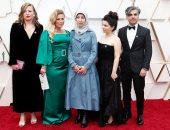 السورية أمانى بلور بالحجاب على السجادة الحمراء بحفل الأوسكار الـ92