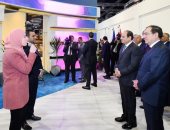الرئيس السيسى يتفقد أجنحة معرض مصر الدولي للبترول "إيجيس 2020"