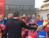 شاهد التؤام حسام وإبراهيم حسن فى الأهلى للمشاركة فى مباراة خماسية