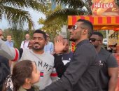 أول يوم فى جدة قضيته واقف.. محمد رمضان فى فيديو جديد مع جماهيره بالسعودية