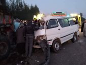 إصابة 6 أشخاص فى حادث تصادم سيارتين بطريق "الإسماعيلية – الزقازيق"