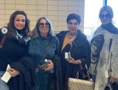 شاهد.. بوسى شلبى ورجاء الجداوى وداليا مصطفى مع ابنة هند رستم 