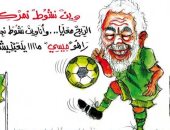 كاريكاتير صحيفة تونسية.. تشكيل الحكومة مباراة بين راشد الغنوشى والفخفاخ