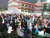 أعضاء الزمالك يتابعون مباراة السوبر الافريقي أمام الترجي