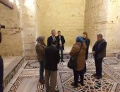 السفير الأمريكى يزور قلعة قايتباى ومتحف الأحياء المائية خلال جولته بالإسكندرية