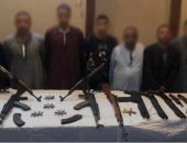 ضبط 33 قطعة سلاح وكمية من الهيروين وتنفيذ 1110 أحكام بحملة أمنية في سوهاج