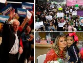 صور.. العالم هذا الصباح.. جولة بيرنى ساندرز مرشح الرئاسة الأمريكية فى ولاية نورث كارولينا.. مظاهرات بالمكسيك احتجاجا على العنف ضد المرأة.. "ميلانيا ترامب" تزور مستشفى أطفال ميريلاند فى عيد الحب