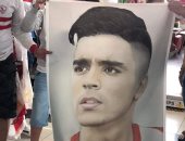 جماهير الزمالك تستقبل اللاعبين بمطار أبوظبى بهتافات أبطال أفريقيا وصور بن شرقى