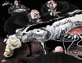 كاريكاتير صحيفة سعودية.. الفساد يسيطر على الاقتصاد اللبنانى