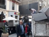 غلق كافية بميدان المساحة بالجيزة لإدارته بدون ترخيص.. صور 