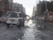 هطول أمطار غزيرة تغرق مدينتى بورسعيد وبورفؤاد.. صور
