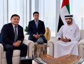 حمدان بن محمد بن راشد يلتقى رئيس البرلمان في جمهورية قرغيزستان