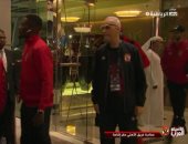 شاهد مغادرة الأهلى إلى ملعب السوبر 