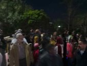 توافد السائحين على معبد أبو سمبل لمتابعة تعامد الشمس.. صور