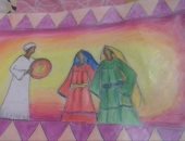 قارئة بالمرحلة الابتدائية تشارك صحافة المواطن برسوماتها الفنية