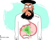 كاريكاتير صحيفة سعودية.. النظام الملالى دمر العراق 