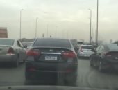 فيديو.. كثافات مرورية أعلى محور صفط اللبن باتجاه جامعة القاهرة