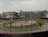 أمطار غزيرة باستاد القاهرة قبل ساعات من قمة الأهلي والزمالك