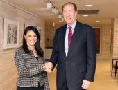 وزيرة التعاون تبحث مع رئيس البنك الدولى مستقبل الشراكة الاستراتيجية 