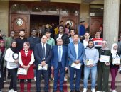 مجلس جامعة بنى سويف يكرم المشاركين بالملتقى الرياضى الأول بجامعة قناة السويس