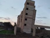 أهالى الباجور يشكون من مبنى مركز المرور الجديد الأيل للسقوط